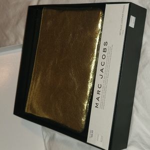 NWT Marc Jacobs Metallic Leather Pouch Gold